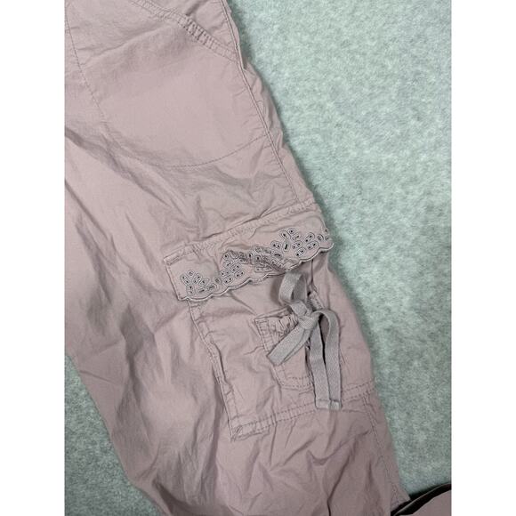 Old Navy Womens Size 1 Purple Low Waist Straight Leg Cargo Pants Y2k - Picture 10 of 14